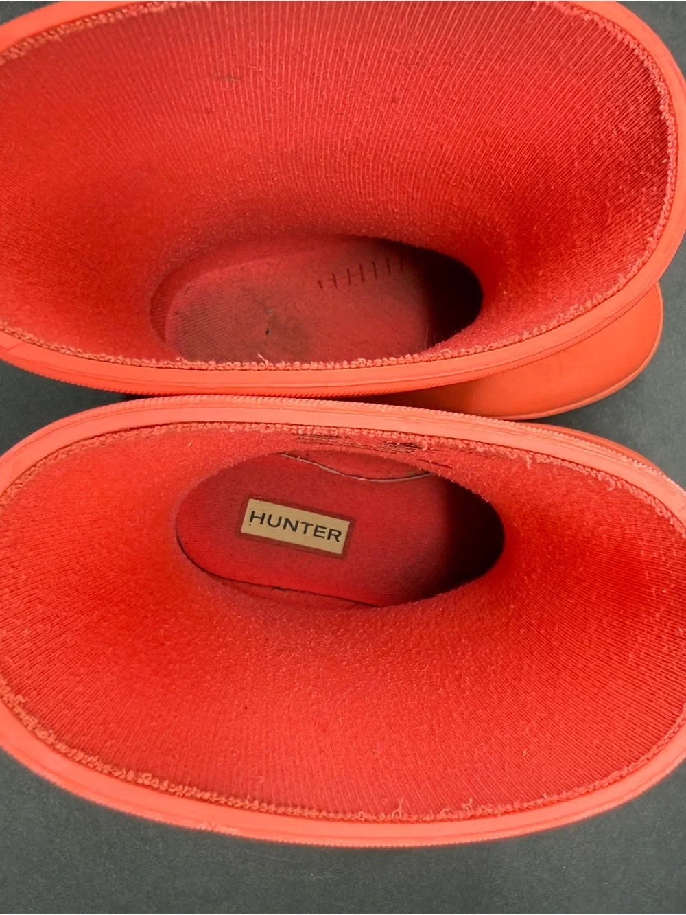 Hunter Kids Waterproof Red Rain Boots